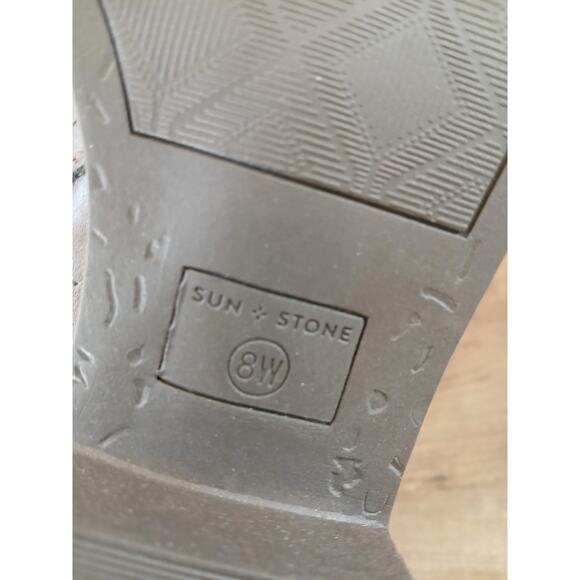 Sun + Stone Women's brown Cadee Block Heel Booties Size 8 - Picture 6 of 6